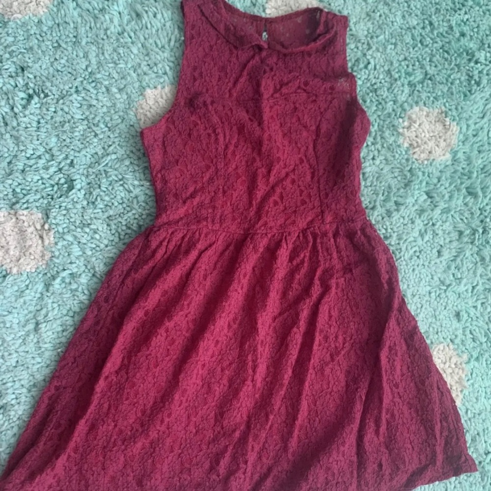 Abercrombie Kids Red A-Line Sundress Sleeveless Halter